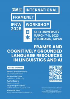 The 6th International FrameNet Workshop 2025 (IFNW2025)
Frames and Cognitively Grounded Language Resources in Lingui…